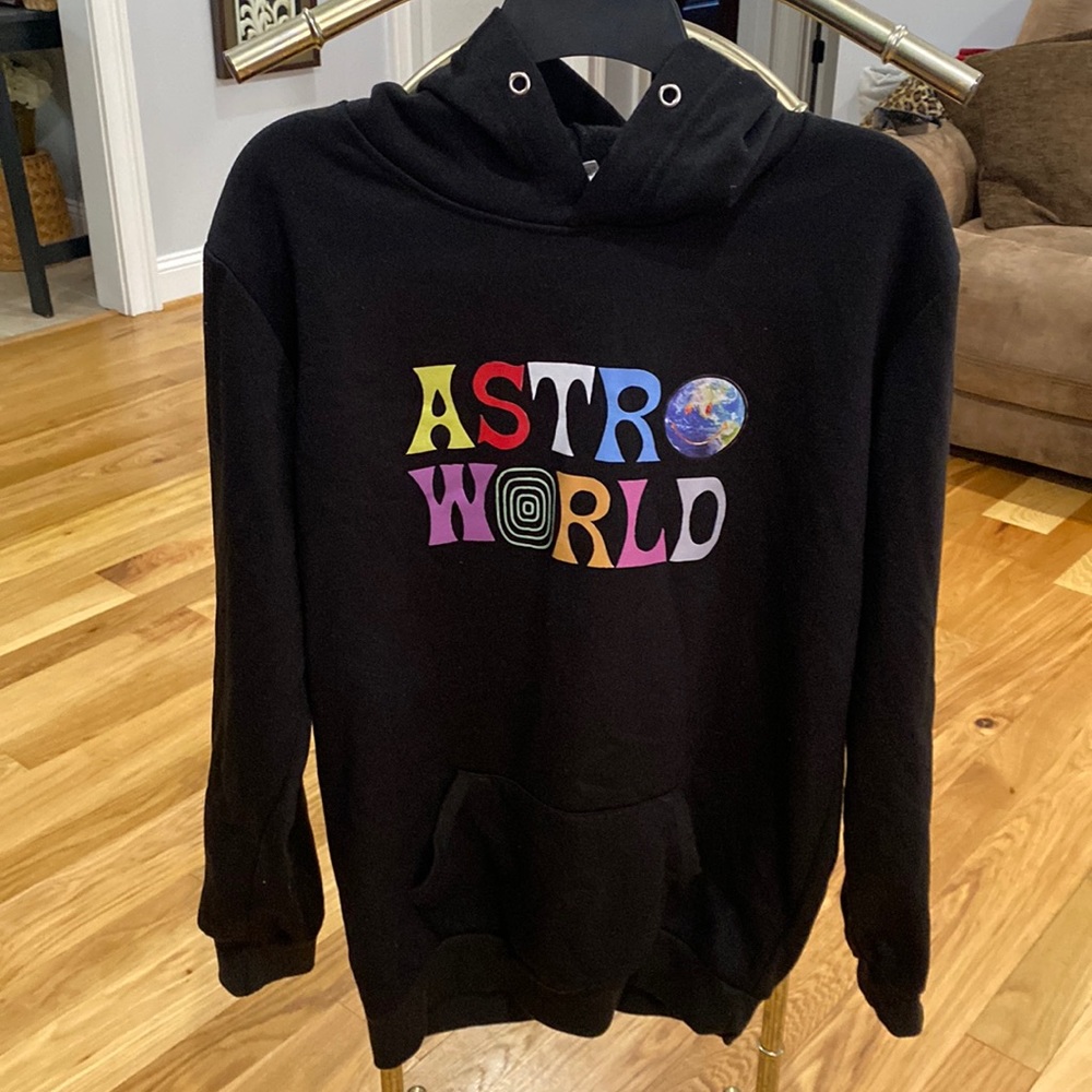 Black Astro World pullover